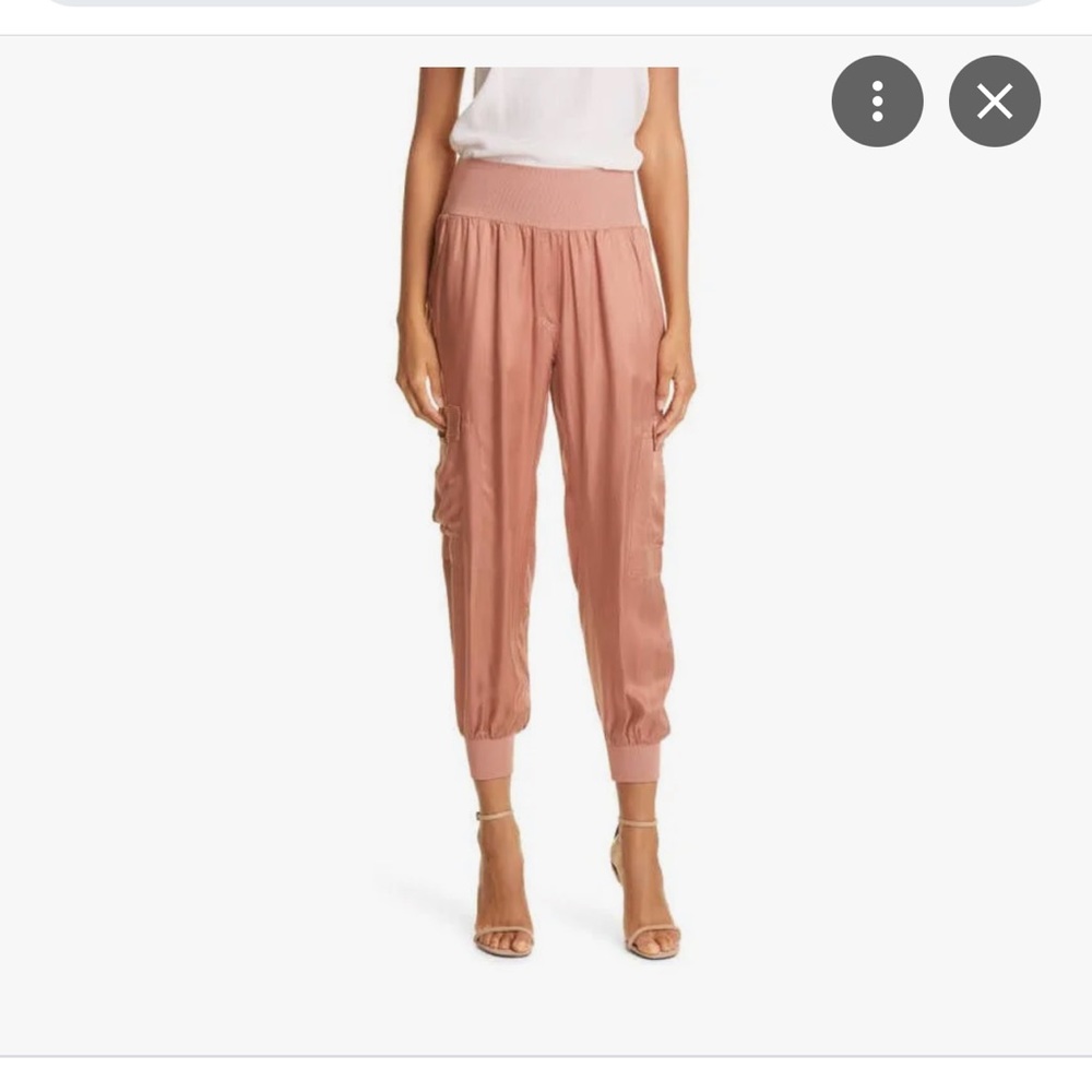 Cinq A Sept Satin Giles Joggers (Bronze)